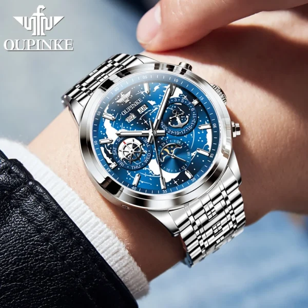 OUPINKE 3256 Original Automatikuhr für Herren-Eleganz trifft auf nautische Präzision – Bild 5