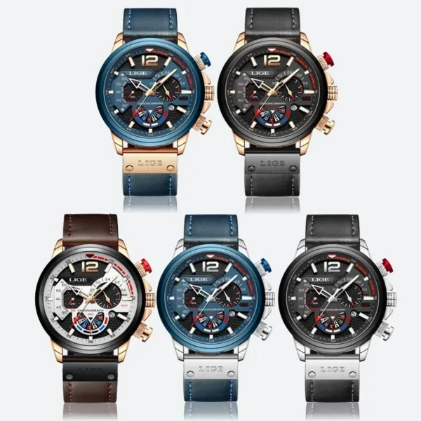 Fashion Herrenuhr - Luxuriöser Chronograph mit Sport-Appeal – Bild 6