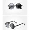 Ninesun Polarisierte Runde Steampunk Vintage Sonnenbrille UV400 – Bild 16