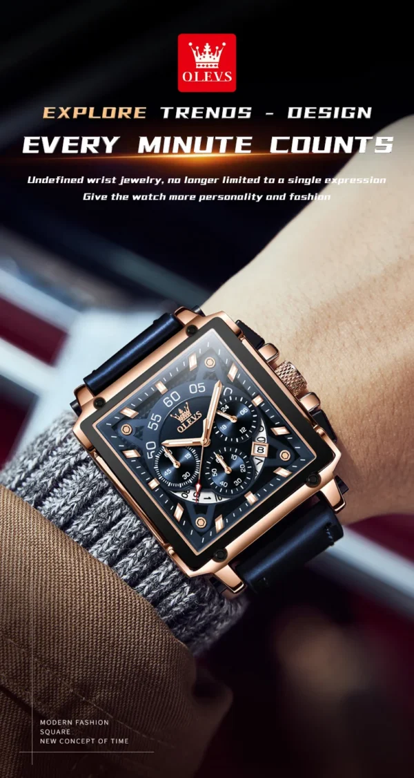 OLEVS 9919 Luxus-Herrenuhr-Markantes Design und Präzise Funktionen – Bild 15