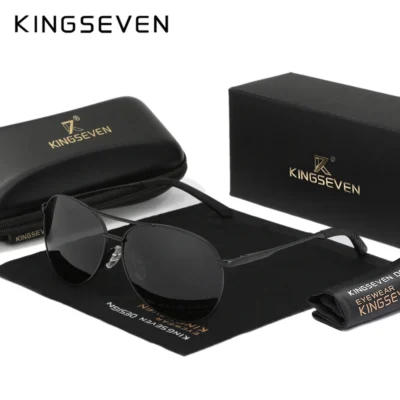 KINGSEVEN Polarisierte Piloten-Sonnenbrille für Herren und Damen – Klassischer UV400-Schutz
