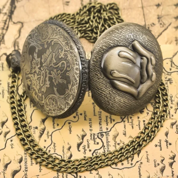 Vintage Bronze Steampunk Taschenuhr: Einzigartiger Stil mit Charakter – Bild 5