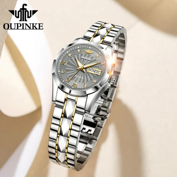 OUPINKE 3169 Damen-Mechanikuhr-Set: Eleganz trifft auf Präzision – Bild 7