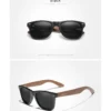 Ninesun Schwarze Walnuss Holz Polarisierte Sonnenbrille für Herren – Handgefertigt UV400 – Bild 8
