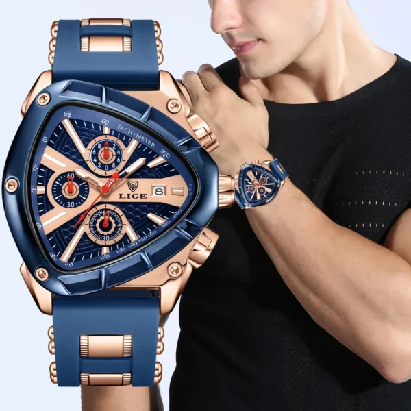 LIGE Business Sport Herrenuhr-Robuste Eleganz für den Mann – Bild 6