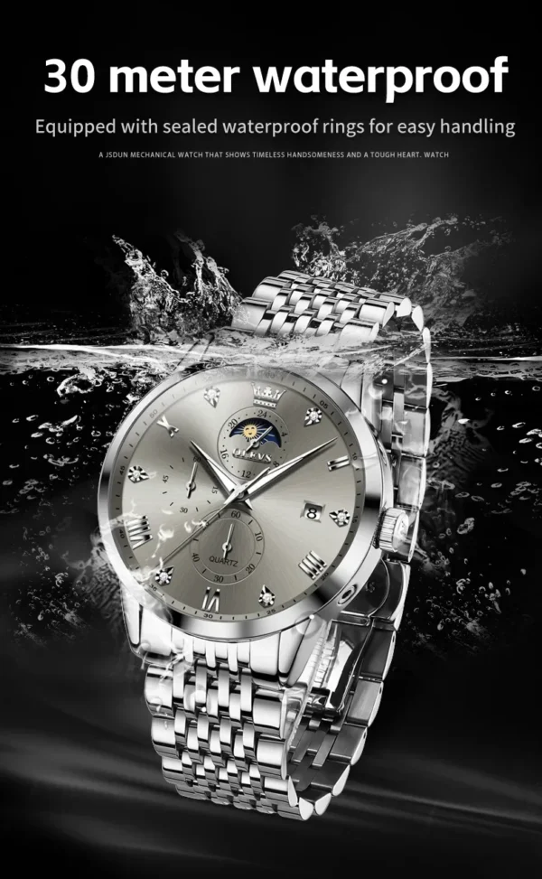 OLEVS Trend Fashion Herrenuhr - Eleganz und Funktion für den modernen Mann – Bild 24