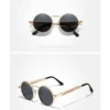 Ninesun Polarisierte Runde Steampunk Vintage Sonnenbrille UV400 – Bild 15