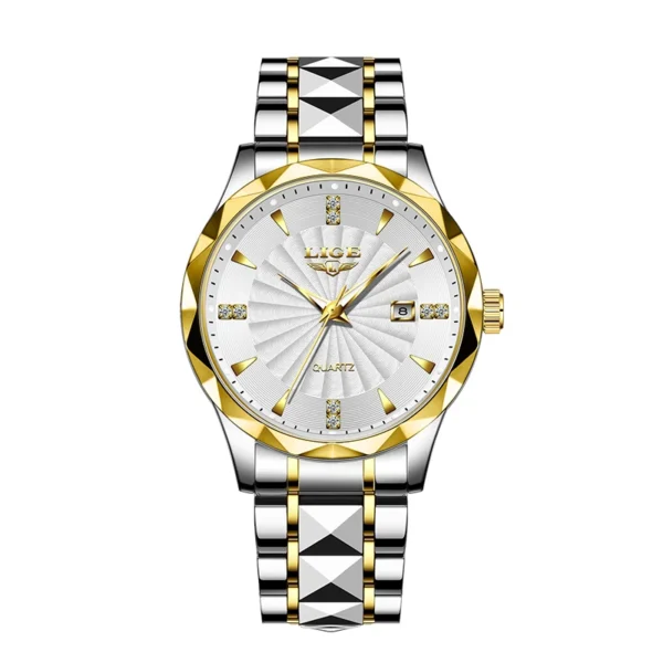 Business Sport Herrenuhr: Luxuriöse Eleganz aus Edelstahl mit Chronograph – Bild 12