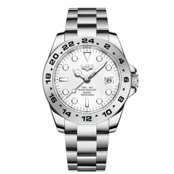 Business Herrenuhr Luxuriöse Eleganz aus Edelstahl – Bild 7