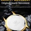 OLEVS 9947 Herrenuhr – Top Luxus Original Wasserdichte Quarz-Uhr im Gold-Skelett-Stil – Bild 16