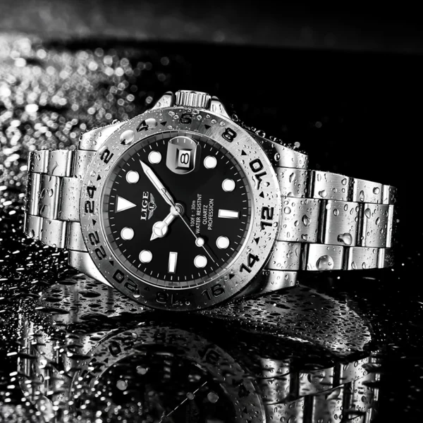 Business Herrenuhr Luxuriöse Eleganz aus Edelstahl – Bild 20