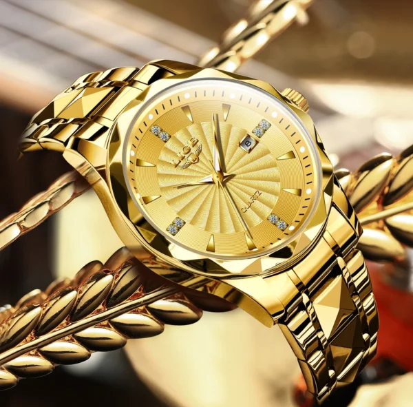 Business Sport Herrenuhr: Luxuriöse Eleganz aus Edelstahl mit Chronograph – Bild 15