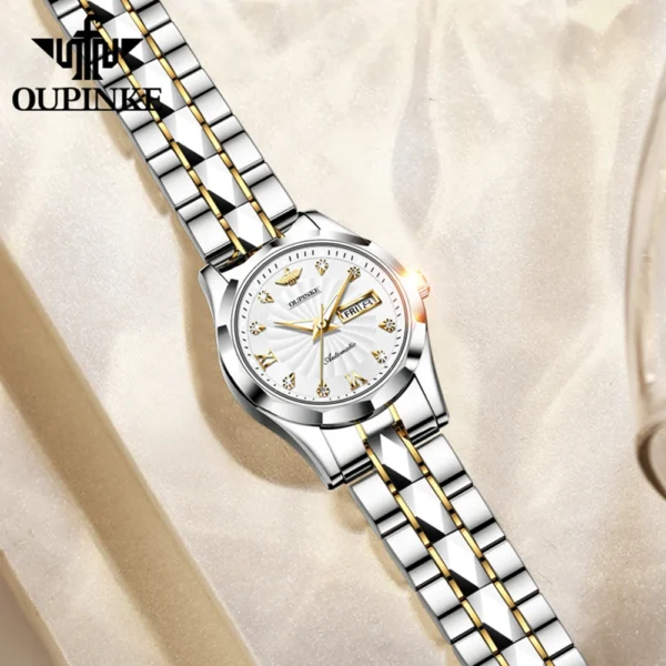 OUPINKE 3169 Damen-Mechanikuhr-Set: Eleganz trifft auf Präzision – Bild 5