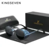 KINGSEVEN Polarisierte Piloten-Sonnenbrille für Herren und Damen – Klassischer UV400-Schutz – Bild 8