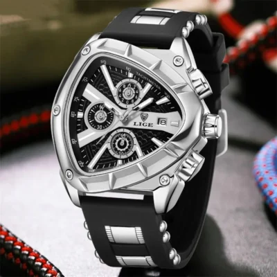 Wasserdichte Herrenuhr - Luxuriöse Militär-Sportuhr mit Chronograph