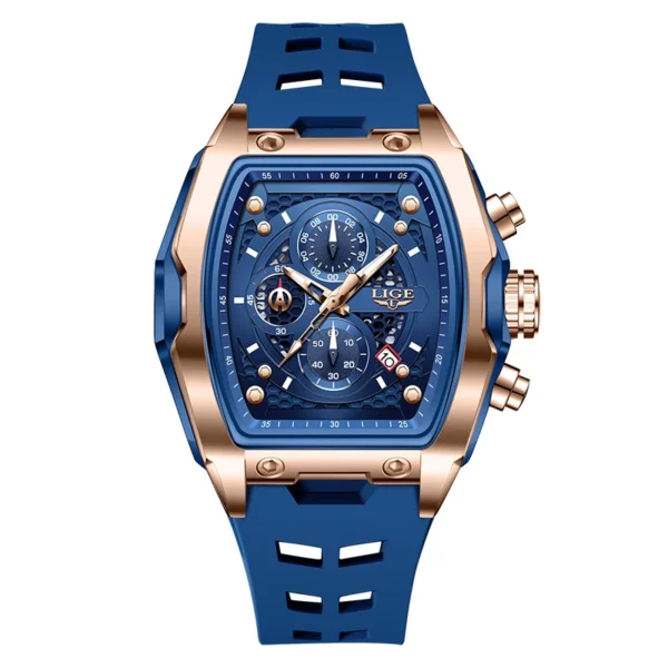Luxuriöse Militär-Sportuhr mit Quadratischem Chronograph für Herren – Bild 10