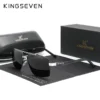 KINGSEVEN Polarisierte Rechteckige Sonnenbrille UV400 für Herren – Bild 8