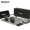Ninesun Polarisierte Runde Steampunk Vintage Sonnenbrille UV400 – Bild 2