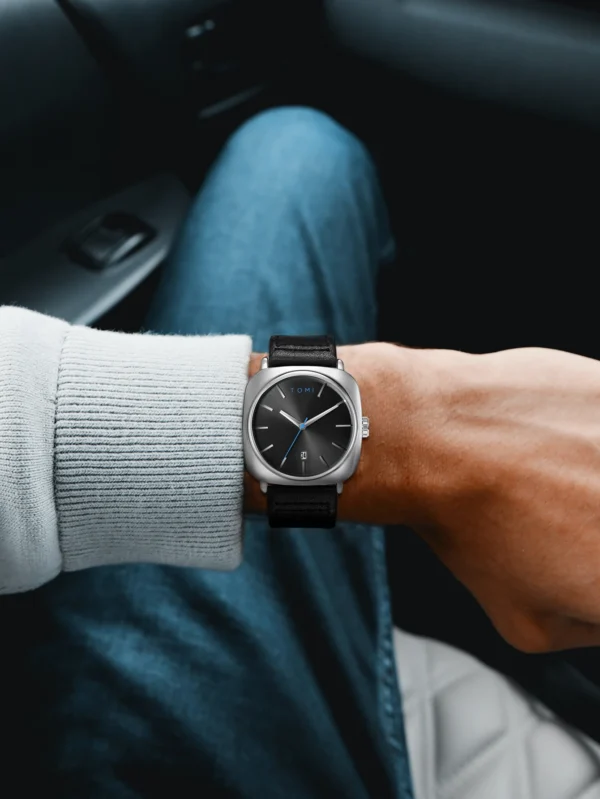TOMI 2er-Set Herrenuhr & Brille – Klassisches Quadratisches Design im Geschenkset – Bild 14