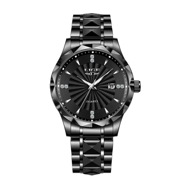 Business Sport Herrenuhr: Luxuriöse Eleganz aus Edelstahl mit Chronograph – Bild 13