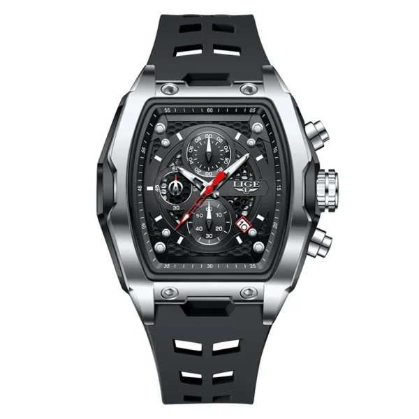 Luxuriöse Militär-Sportuhr mit Quadratischem Chronograph für Herren – Bild 8