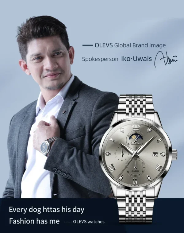 OLEVS Trend Fashion Herrenuhr - Eleganz und Funktion für den modernen Mann – Bild 12