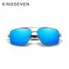 KINGSEVEN Polarisierte Rechteckige Sonnenbrille UV400 für Herren – Bild 4