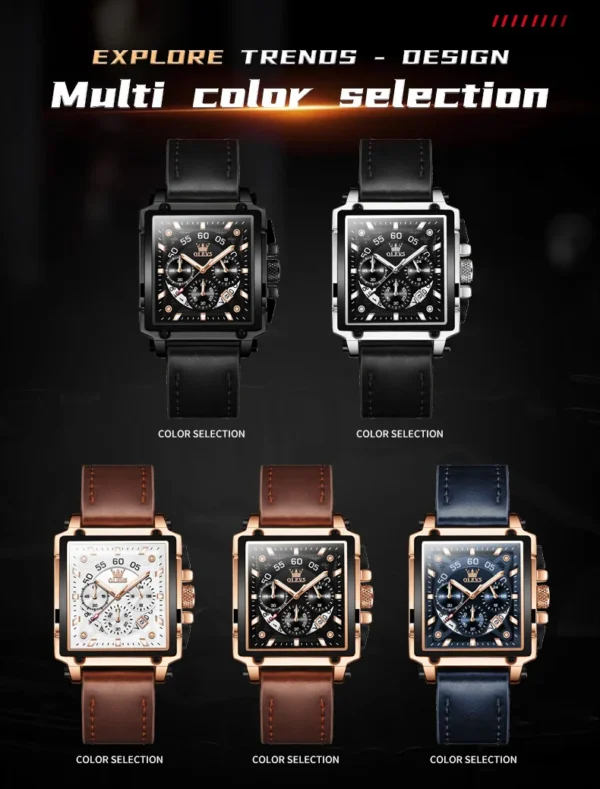 OLEVS 9919 Luxus-Herrenuhr-Markantes Design und Präzise Funktionen – Bild 23