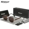 Ninesun Polarisierte Runde Steampunk Vintage Sonnenbrille UV400 – Bild 6
