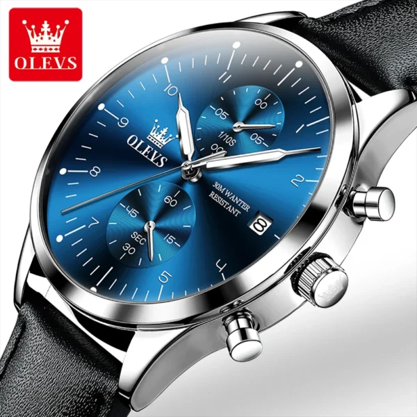 OLEVS 2880 Herrenuhr – Original Luxus Quarz-Chronograph – Bild 10