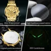 OLEVS 9947 Herrenuhr – Top Luxus Original Wasserdichte Quarz-Uhr im Gold-Skelett-Stil – Bild 5