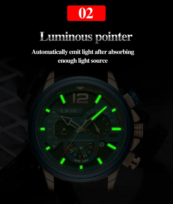 Fashion Herrenuhr - Luxuriöser Chronograph mit Sport-Appeal – Bild 17