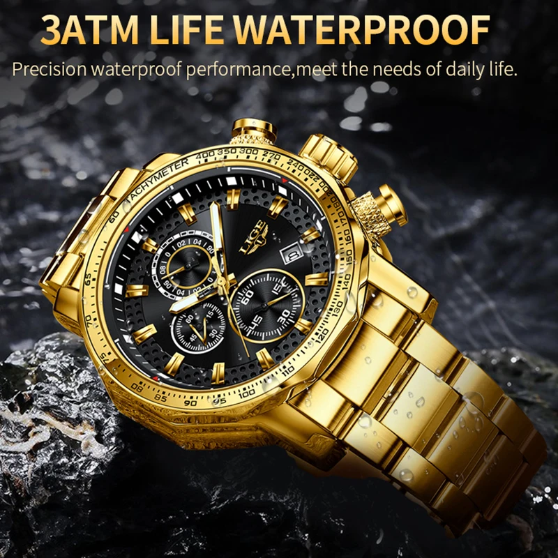 Business Sport Herrenuhr - Luxuriöse Eleganz aus Edelstahl