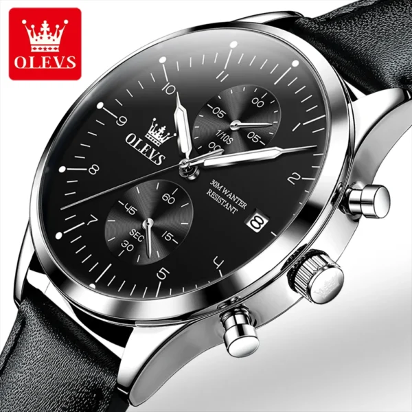 OLEVS 2880 Herrenuhr – Original Luxus Quarz-Chronograph – Bild 9