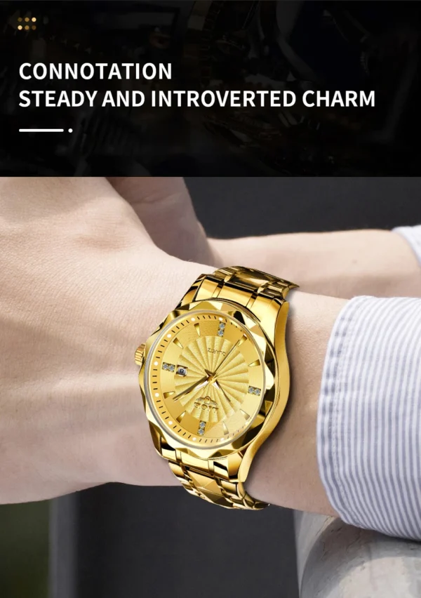 Business Sport Herrenuhr: Luxuriöse Eleganz aus Edelstahl mit Chronograph – Bild 20