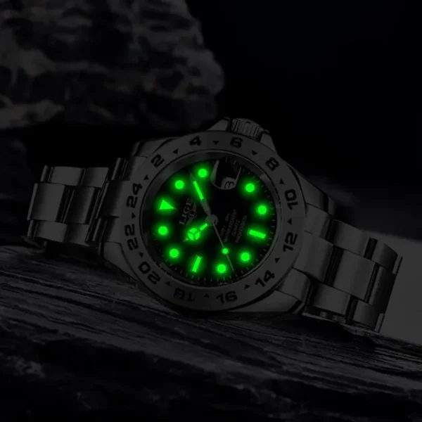 Business Herrenuhr Luxuriöse Eleganz aus Edelstahl – Bild 4