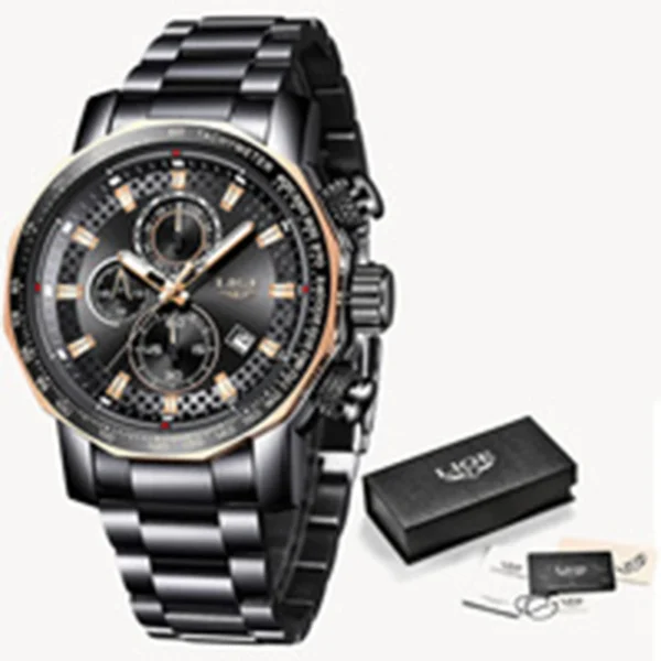 Business Sport Herrenuhr - Luxuriöse Eleganz aus Edelstahl – Bild 9