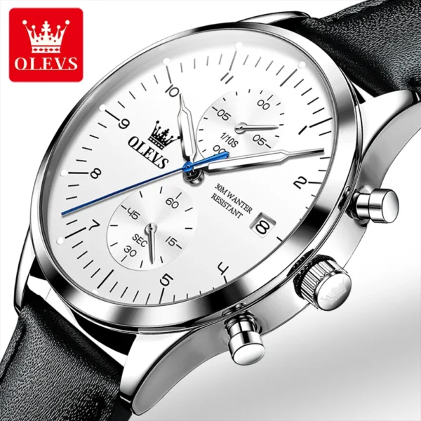 OLEVS 2880 Herrenuhr – Original Luxus Quarz-Chronograph – Bild 7