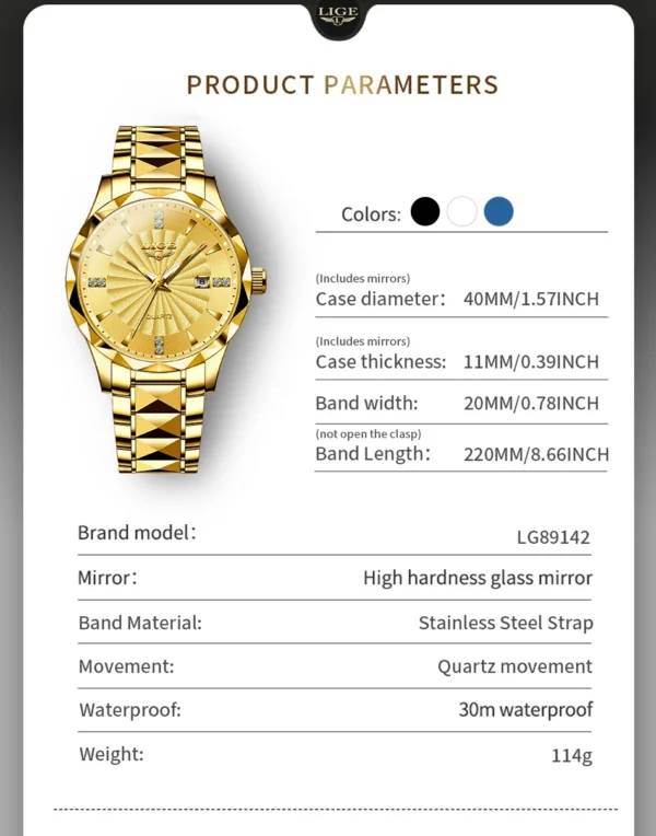 Business Sport Herrenuhr: Luxuriöse Eleganz aus Edelstahl mit Chronograph – Bild 26