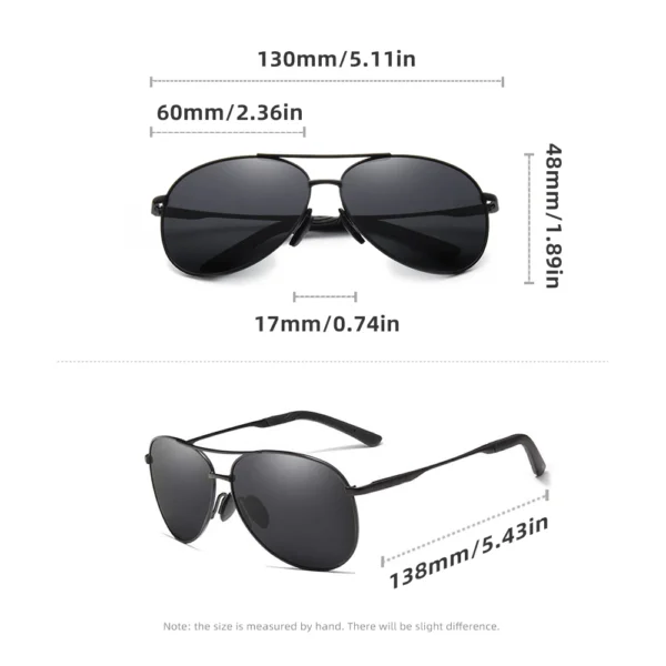 KINGSEVEN Polarisierte Piloten-Sonnenbrille für Herren und Damen – Klassischer UV400-Schutz – Bild 4