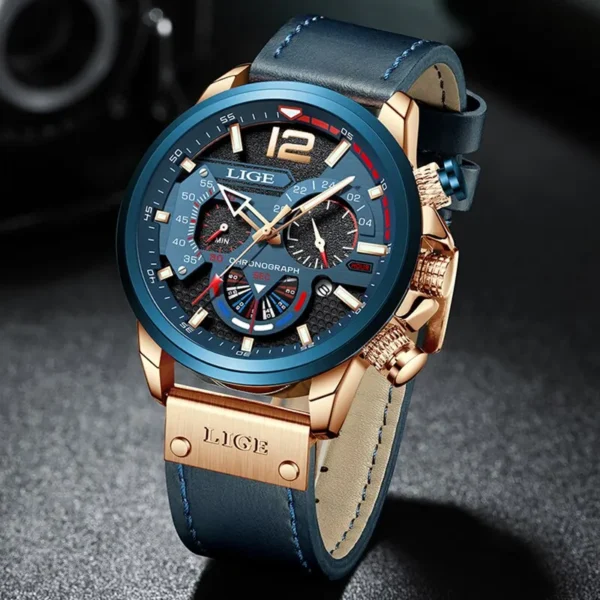 Fashion Herrenuhr - Luxuriöser Chronograph mit Sport-Appeal – Bild 4