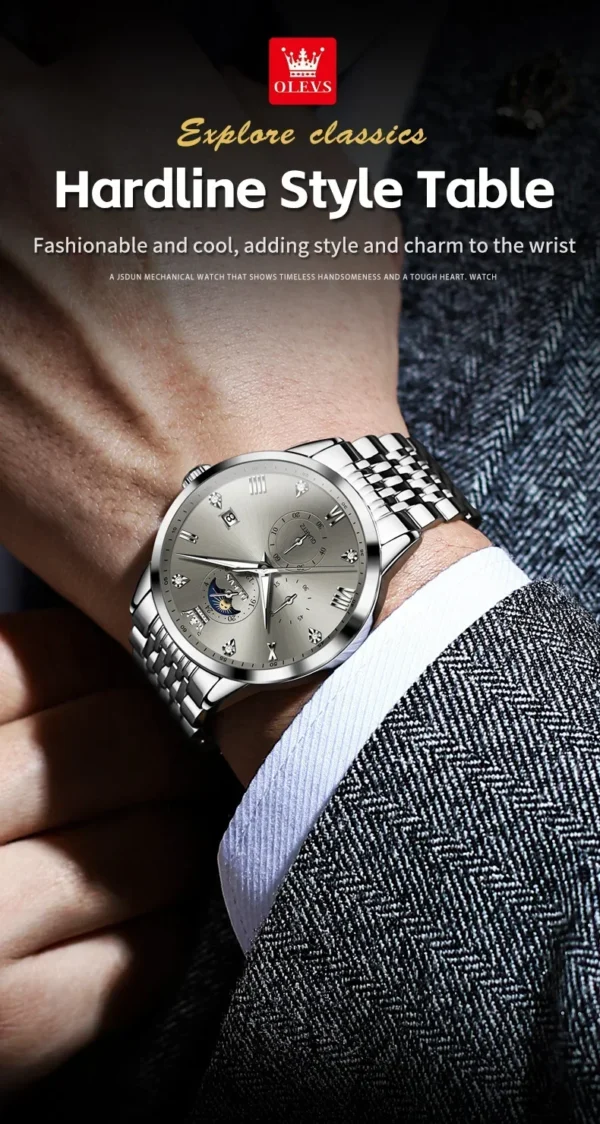 OLEVS Trend Fashion Herrenuhr - Eleganz und Funktion für den modernen Mann – Bild 17