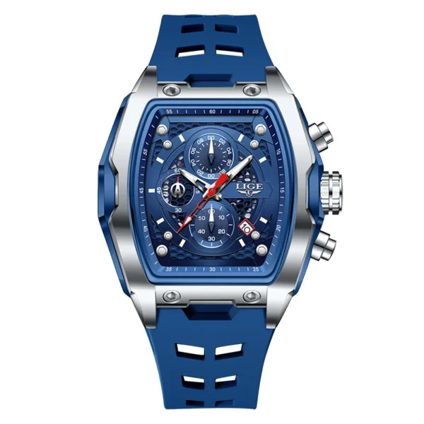 Luxuriöse Militär-Sportuhr mit Quadratischem Chronograph für Herren – Bild 7
