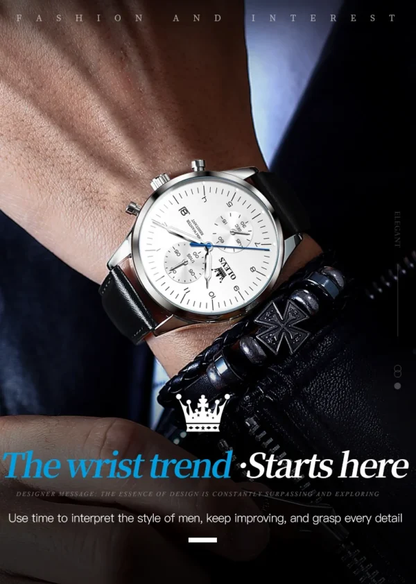 OLEVS 2880 Herrenuhr – Original Luxus Quarz-Uhr mit Chronograph und Leuchtfunktion – Bild 14