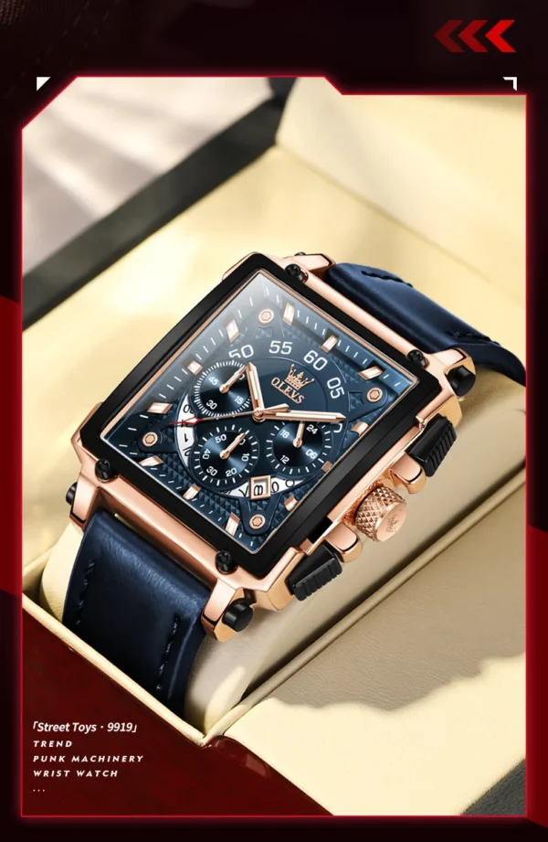 OLEVS 9919 Luxus-Herrenuhr-Markantes Design und Präzise Funktionen – Bild 16