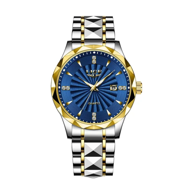 Business Sport Herrenuhr: Luxuriöse Eleganz aus Edelstahl mit Chronograph – Bild 7