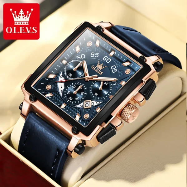 OLEVS 9919 Luxus-Herrenuhr-Markantes Design und Präzise Funktionen