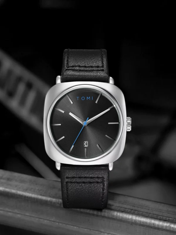 TOMI 2er-Set Herrenuhr & Brille – Klassisches Quadratisches Design im Geschenkset – Bild 11