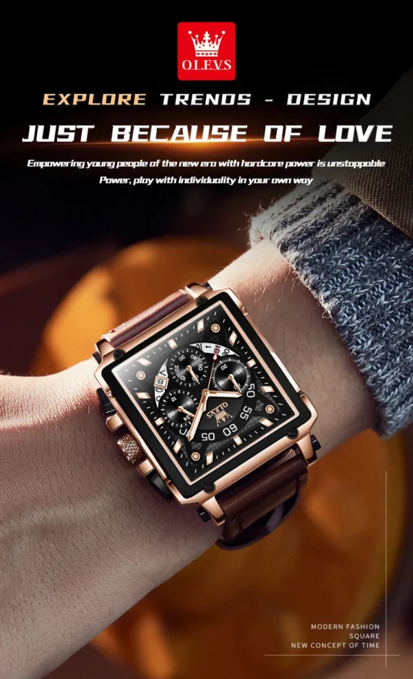 OLEVS 9919 Luxus-Herrenuhr-Markantes Design und Präzise Funktionen – Bild 26
