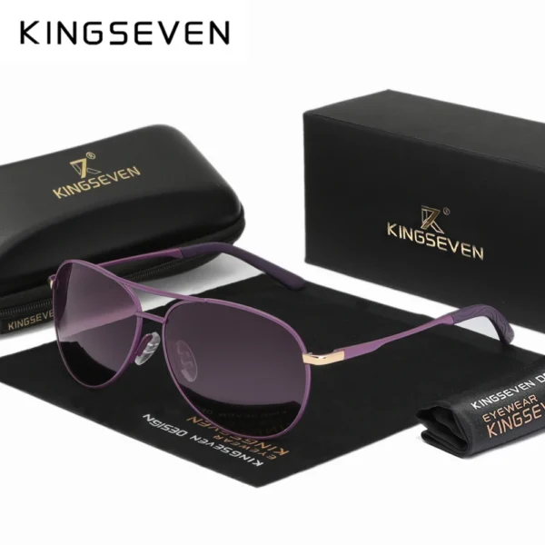 KINGSEVEN Polarisierte Piloten-Sonnenbrille für Herren und Damen – Klassischer UV400-Schutz – Bild 6